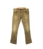 ラルフローレン RALPH LAUREN デニム ジーンズ 3f 茶 ブラウン 無地 フレア ウォッシュ加工 /CK18 ■GY99
