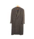 ドモン DOMON チェスターコート M 茶 ブラウン 無地 ダブルブレスト 長袖 /MN9 ■GY99