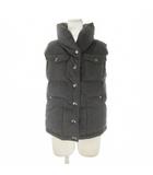 サムシング something Venus jean 中わたベスト L グレー スタンドカラー フラップポケット /CK44 ■GY99