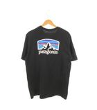 Responsibili Tee Tシャツ カットソー アウトドアウエア M 黒 ブラック 半袖 ロゴプリント ラウンドネック /MN25 ■GY99