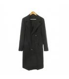ザラマン ZARA MAN チェスターコート L 黒 ブラック ロング丈 ダブルブレスト 長袖 /CK5 ■GY99