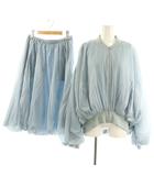 ソブ sov. ダブスタ サンプル品 1 セットアップ ジャケット スカート ライトブルー  /OK ■OS ■GY20