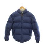 デサント DESCENTE ダウンジャケット 上着 L グレー 青 ブルー 無地 リバーシブル 長袖 /LP ■GY35