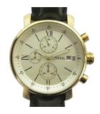 フォッシル FOSSIL RHETT 腕時計 ウォッチ クォーツ クロノグラフ クォーツ カレンダー付き BQ2497 ゴールド色 ■GY35 /MQ