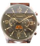 フォッシル FOSSIL 腕時計 ウォッチ クロノグラフ クォーツ カレンダー付き 黒文字盤 FS-4386 茶 ブラウン ■GY35 /MQ