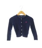 ラルフローレン RALPH LAUREN カーディガン 子ども服 5 紺 ネイビー ケーブルニット ロゴ刺繍 /AZ ■GY35