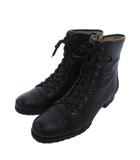 リーガル REGAL レースアップ ショートブーツ 24cm 黒 ブラック /UO ■GY99