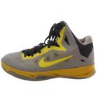 ナイキ NIKE 536841-007 ハイパーケイオス スニーカー シューズ 26cm グレー 黄 イエロー メッシュパネル ミッドカット /YF ■GY99