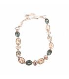スワロフスキー SWAROVSKI ブレスレット シルバーカラー 水色 ライトブルー クリアカラー ラインストーン装飾 ミックスシェイプデザイン /NU ■GY99