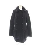 バーバリー ロンドン BURBERRY LONDON ニットコート アウター ステンカラー カシミヤ混 ダブル 1 パープル /CX ■GY99