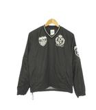 フィラ FILA GOLF プルオーバージャケット ピステ ゴルフ M 黒 ブラック 長袖 2way 半袖 Vネック ロゴ /AO9 ■GY99