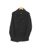 ユニクロ UNIQLO × プラスジェイ +J Pコート ピーコート L 黒 ブラック ダブルブレスト 長袖 /AO10 ■GY99