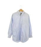 ブルックスブラザーズ BROOKS BROTHERS シャツ M/R 青 ブルー ストライプ柄 ボタンダウンカラー 長袖 /AO20 ■GY99