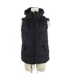 プラステ PLST 20020801 ダウンベスト 0 紺 ネイビー フード付き 袖なし 無地 /AH5 ■GY99