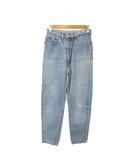 リーバイス Levi's デニムパンツ ジーンズ W29 青 ライトブルー ハイウエスト クロップド ウォッシュ加工 /MN43 ■GY99
