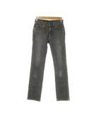 リーバイス Levi's W502 デニム ジーンズ 27 黒 ブラック 無地 /CK52 ■GY99