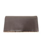 ポールスミス PAUL SMITH 長財布 ウォレット 黒 ブラック マルチストライプ柄 ロゴ型押し /NU ■GY99