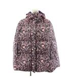 ニューバランス NEW BALANCE ポンチョ フード 総柄 ダウン アウター M 紫 パープル /AN12 ■GY99