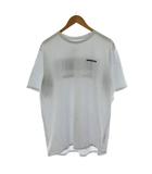 Tシャツ L 水色 ライトブルー 半袖 ロゴ ラウンドネック /AN28 ■GY99