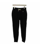 チャンピオン CHAMPION パンツ M 黒 ブラック ロゴワッペン リブ裾 /LP ■GY99