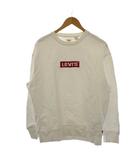リーバイス Levi's トレーナー M 白 ホワイト 無地 クルーネック ボックスロゴ 長袖 /LP ■GY99