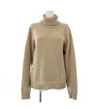 エルメス HERMES ニット セーター カシミヤ M ベージュ タートルネック 長袖 無地 /YM ■GY99