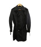 エポカ ウォモ EPOCA UOMO トレンチコート 48 黒 ブラック 長袖 無地 ベルト付き ライナー付き 8VN06-602-09 /PP ■GY99