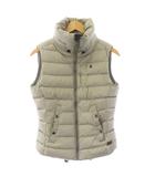 ジースターロウ G-Star RAW 中綿ベスト スタンドカラー ジップアップ ワンカラー ロゴ XS グレー /BB ■GY06