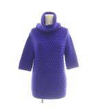 エミリオプッチ EMILIO PUCCI ニット セーター 五分袖 タートルネック I40 パープル /DF ■GY06
