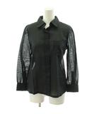 マークジェイコブス MARC JACOBS シアーシャツ ブラウス 4 黒 ブラック /AZ ■GY06