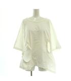 ジュンヤワタナベ JUNYA WATANABE COMME des GARCONS コムデギャルソン カットソー Tシャツ アシメントリー S 白 /CX ■GY99