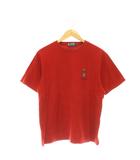 チャップス CHAPS ラルフローレン RALPH LAUREN Tシャツ 半袖 クルーネック ポロベア 刺繍 M レッド /CX ■GY28