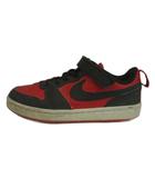 ナイキ NIKE コート ボロー LOW リクラフト PS COURT BOROUGH LOW RECRAFT PS スニーカー キッズ 子供靴 レザー ローカット US1Y 20㎝ 赤 レッド 黒 ブラック DV5457-600 /XZ ■GY69