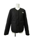 ザノースフェイス THE NORTH FACE アンパト キルテッド ライナー AMPATO QUILTED LINER 中綿ジャケット ブルゾン アウター キルティング ノーカラー ロゴ M 黒 ブラック NF0A83ID /XZ ■GY50