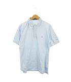 ポロゴルフ ラルフローレン POLO GOLF RALPH LAUREN ポロシャツ L 青 ライトブルー 半袖 襟付き ボタン開閉 ロゴ刺繍 /MN11 ■GY99