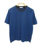 ユナイテッドアローズ UNITED ARROWS Tシャツ カットソー L 青 ブルー ボーダー柄 半袖 /SM46 ■GY99