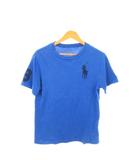 ポロ ラルフローレン POLO RALPH LAUREN Tシャツ 子ども服(男の子用) M 10-12 150 青 ブルー ビッグポニー ロゴ刺繍 半袖 ラウンドネック /MN47 ■GY99