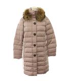 マックスマーラ ウィークエンドライン MAX MARA WEEKEND LINE ダウンコート ロング丈 ファー付 I40 パープル /ES ■GY50