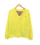 ポールスミス PAUL SMITH LOUNGEWEAR カーディガン Vネック パイル地 M 黄 イエロー /JS ■GY50