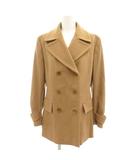 マックスマーラ MAX MARA ピーコート 38 茶 ブラウン ウール ダブルブレスト ミドル丈 /SJ ■GY50