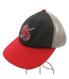 シュプリーム SUPREME タグ付き Contrast S Mesh Back 6-Panel 25AW キャップ Sロゴ マルチカラー グレー ブラック レッド /TQ