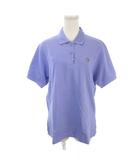 マンシングウェア MUNSINGWEAR Grand Slam ポロシャツ テニス ゴルフ M 紫 パープル ロゴ ワンポイント 襟付き 半袖 /AH34 ■GY99