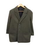 ユニクロ UNIQLO ハーフコート XS チャコール 無地 シングルブレスト 長袖 /AY ■GY99