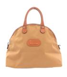 ランセル LANCEL ハンドバッグ ベージュ ロゴパッチ ドーム型 /NL ■GY99