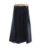 アクシーズファム axes femme フレアスカート ロング ジャカード 切り替え イージー F 紺 ネイビー ■GY99 /MQ ▲H