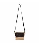 フルラ FURLA ショルダーバッグ ミニ ロゴプリント 無地 レザー調 ジップ 白 ホワイト 黒 ブラック ■GY99