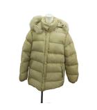モンクレール MONCLER バレンタイン valentine ダウンコート 2 ベージュ ファー付きフード 長袖 ミドル丈 /PP ■GY06