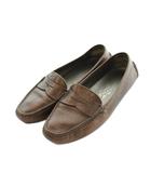 サルヴァトーレフェラガモ Salvatore Ferragamo ドライビングシューズ ローファー レザー 5 22.5cm 茶 ブラウン /MI ■GY50