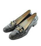 サルヴァトーレフェラガモ Salvatore Ferragamo ローファー プレート 5.5 23.0cm 黒 ブラック /MI ■GY50
