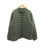 ウルトラライトダウンジャケット 上着 XL カーキ スタンドカラー ジップアップ 長袖 / 311-463247 NP ■GY44